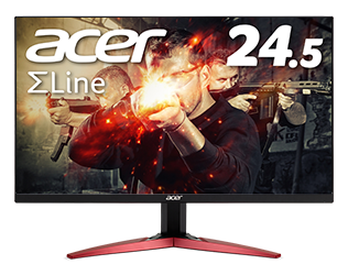 Acer ゲーミングモニター KG251QGbmiix 24.5インチ 0.7m